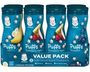 Gerber Graduates Puffs Cereal Snack Pack