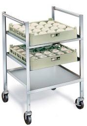 Stainless Steel Glass-Cup Rack Cart