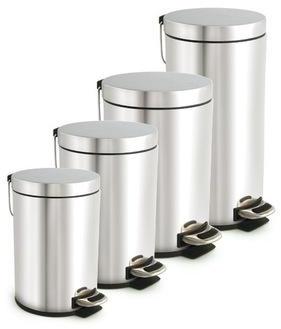 stainless steel pedal bins