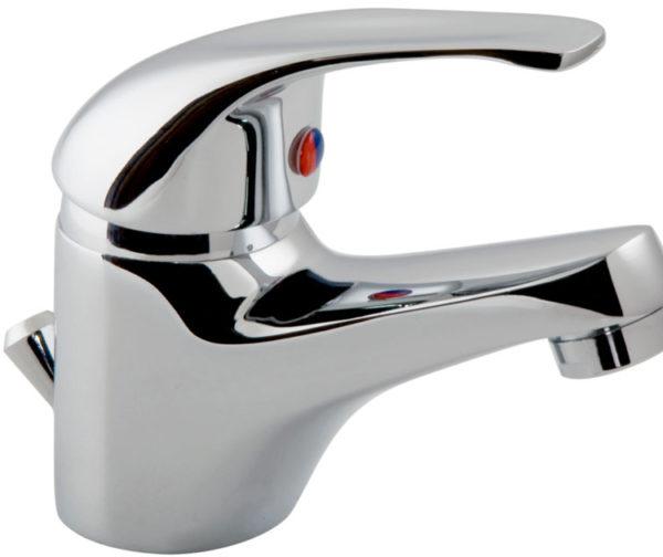 BASIN MIXER WITH POP UP WASTE BRASS