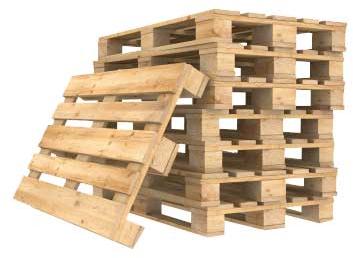 Commercial wooden pallets