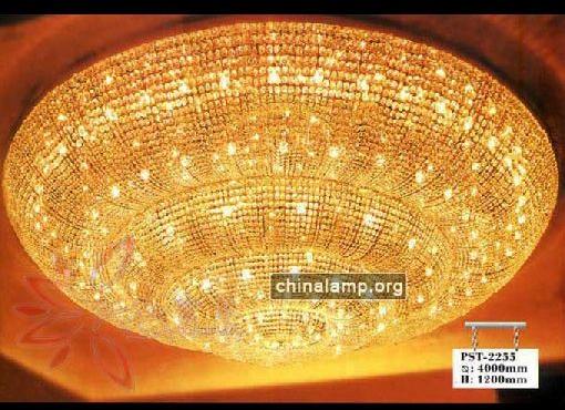 Banquet Hall Chandeliers Round Chandeliers, Cover Material : Iron, K9 Crystal