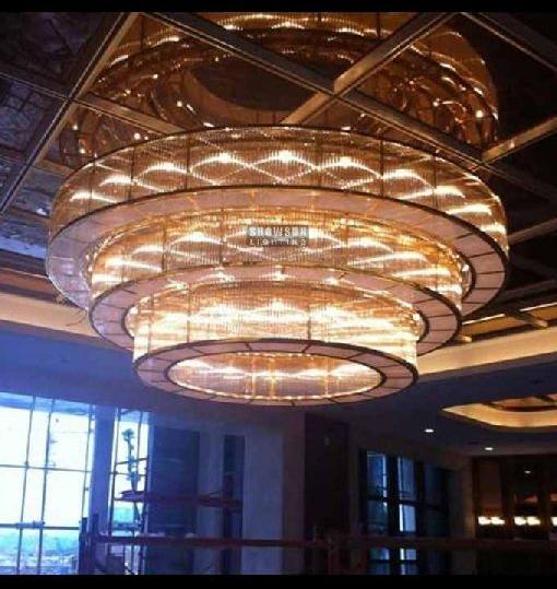 Contemporary Ring Crystal Chandelier