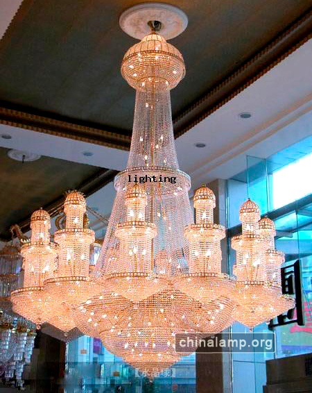 Mosque Crystal Chandelier Golden Color
