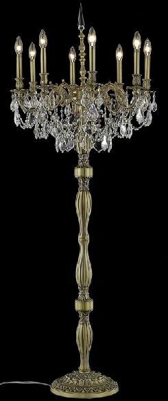 Wedding Decorative Floor Lamp 8 lights Crystal Stand Light