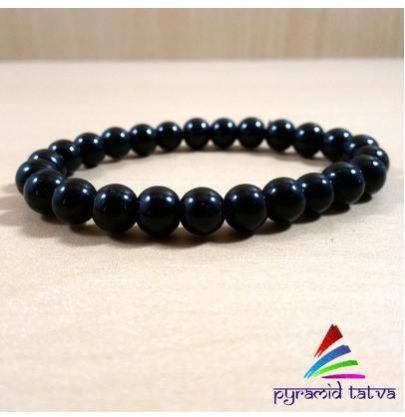 Black Obsidian Bead Bracelet