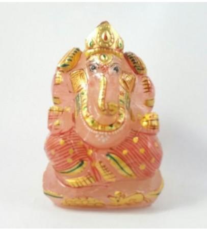 Rose Quartz Ganesh 175 Gm