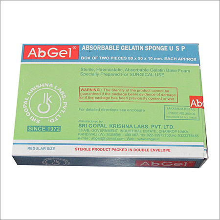 AbGel - Gelfoam Absorbable Gelatin Sponge