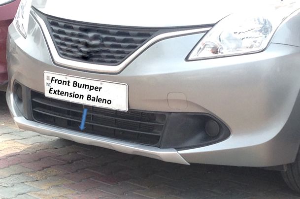 Polished Baleno Front Diffuser