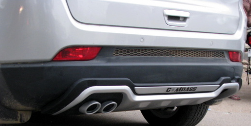 Polished Compass Rear Diffuser