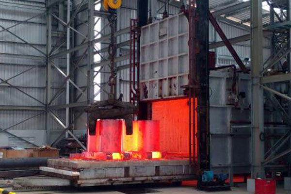 Gas Fired Bogie Hearth Furnace, Capacity : 15 Tons