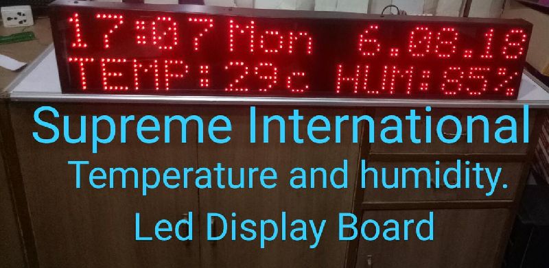 Temperature Humidity Led Display Board