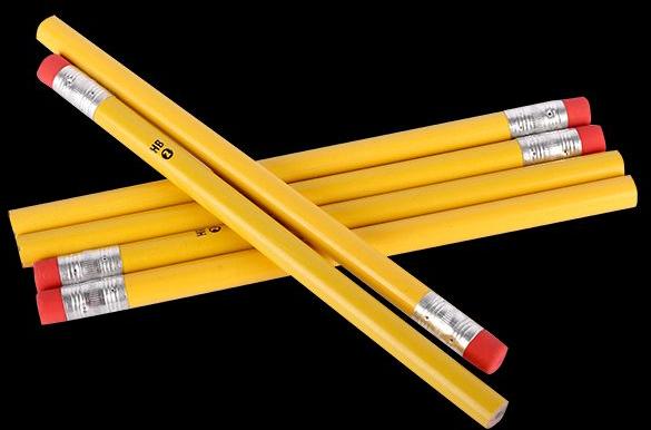 Yellow Rubber Tip Pencils