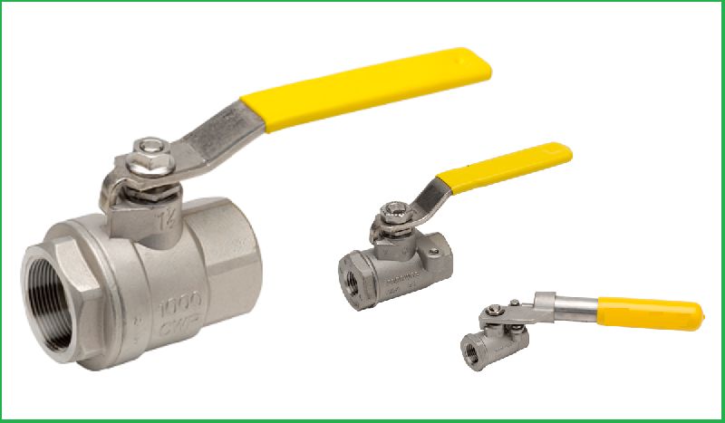 Two Piece Design Ball Valve by Indian Steel Company ISCO, two piece