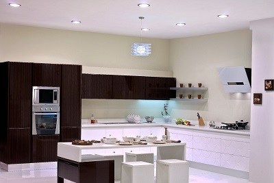 sleek modular kitchen