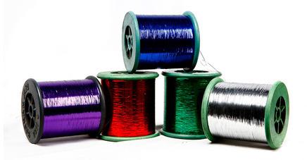 Metallic Embroidery Threads, Feature : Lustrous appearance, Superior tenacity, Knotless