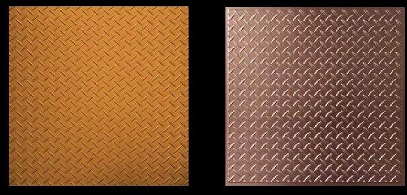 Copper Chequer Plate