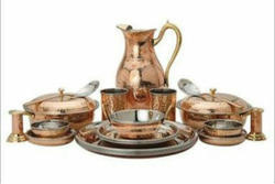 Copper Steel Dinner Set, for Home Use, Hotels, Restaurant, Feature : Fine Finished, Shiny Look