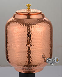 Copper Water Matka With Tap, Capacity : 10-15ltr