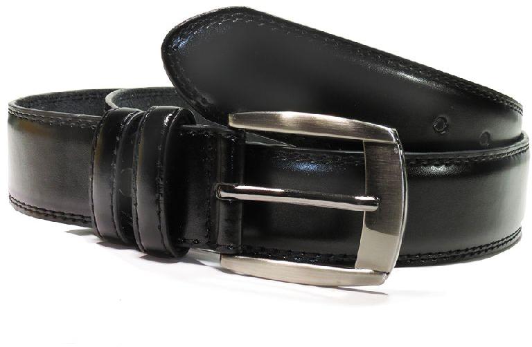 42 Inch Mens Black Leather Belt