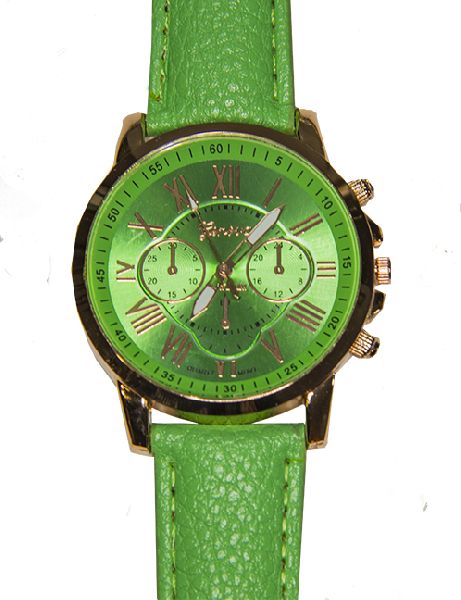 Lime Green Geneva Quartz Wrist Watch