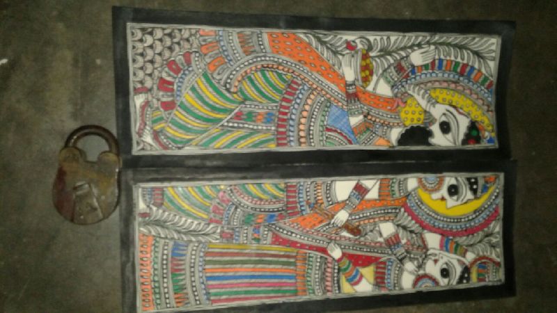 Madhubani Paintings-Wall-02, Color : Multicolors
