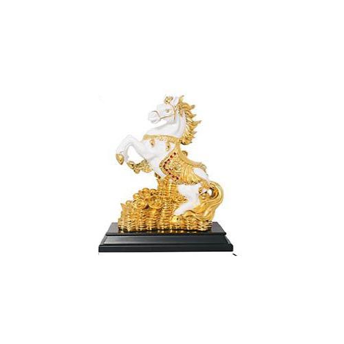 Gold Plated Horse Statue, for School, Home, Banquets, etc.