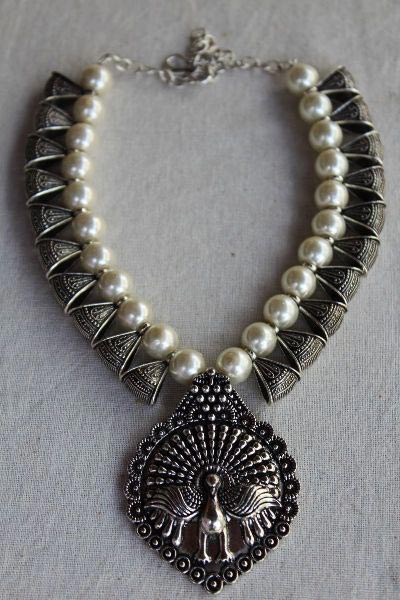 Antique Peacock Necklace