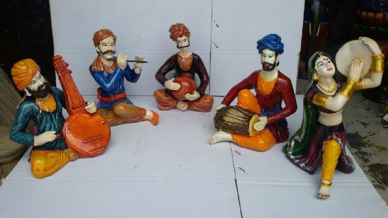 Rajasthani Musical Polyresin Statue, for Decoration