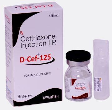 Ceftriaxone and Tazobactam 1.125gm Injection