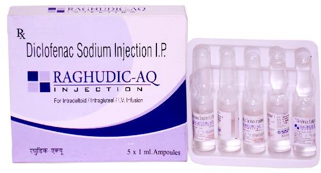 Diclofenac Sodium 75mg Injection, Form : Liquid