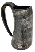 Horn Mug, for Drinking, Pattern : Plain