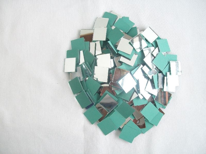 Square Shape Mirror Beads (Square Shape 15 MM)