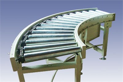 White Power Roller Conveyor