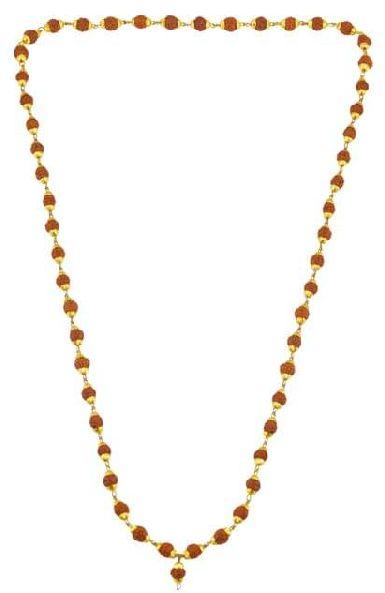Natural Wood Beads Rudraksh Mala, for Religious, Occasion : Festival, Wedding