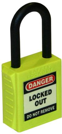 nylon shackle safety padlock