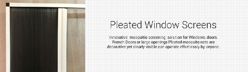 Pleated Mosquito Nets for Windows