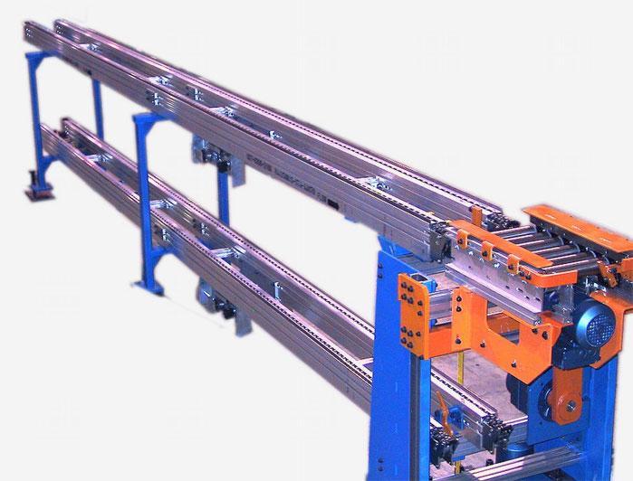 Free flow chain conveyors