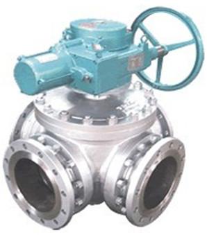 Steel Electric Four Way Ball Valve