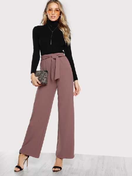 Glam Fort Polyester Plain Palazzo Pant, Gender : Female