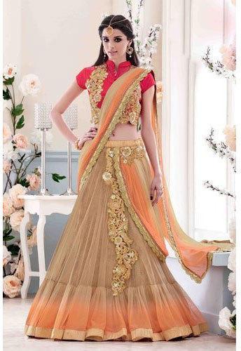Georgette party wear lehenga choli, Feature : Anti Shrink, Anti Wrinkle, Attractive Designs, Comfortable