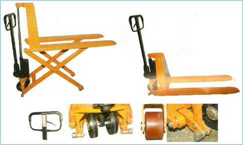 Hydraulic High Lift Pallet Truck, for Moving Goods, Capacity : 1-3tons