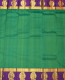 Pure kanjivaram plain with peacock desinger gold border silk saree-Green-SSV8609502-VT-Soft Silk
