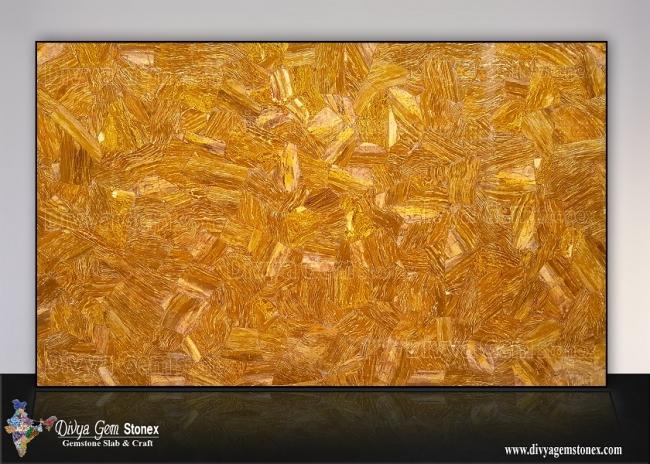 Rectangular Polished Tiger Jasper Slab, for Bathroom Use, Kitchen Use, Pattern : Plain, Printed