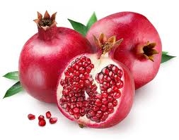 red pomegranates