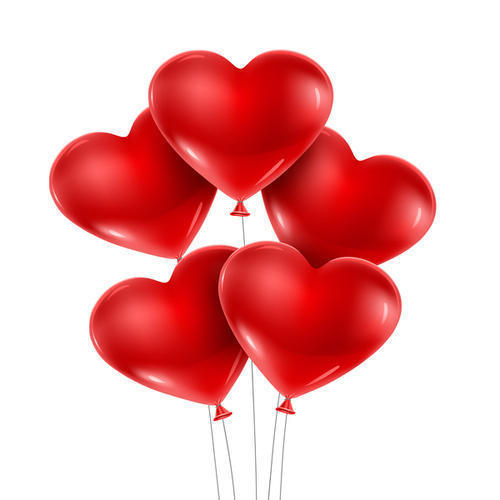 Latex Red Heart Shaped Balloon