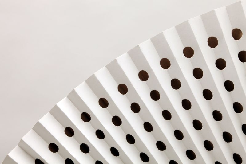 Pleated Paper Filter For Paint Spray Booth / White Face