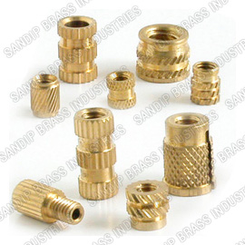 Polished Brass Inserts, for Electrical Fittings, Feature : Good Quality, Highly Durable, Sturdy Construction