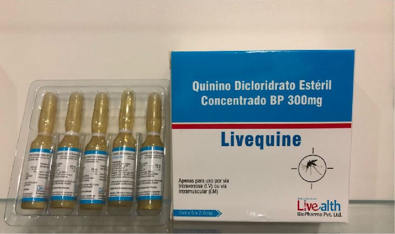 quinine-dihydrochloride-sterile-concentrate-bp-300-mg-injection-at