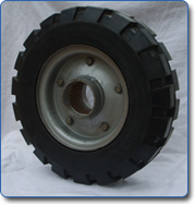 Cushion Tyred Wheels with M S and C I Plate